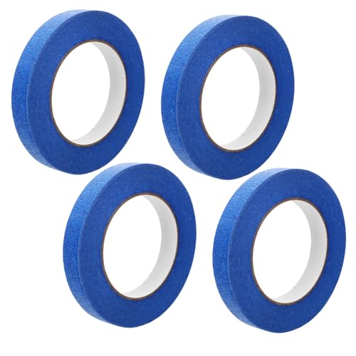 Angoily 4 Rollen Hochklebendes Malerkrepp Breit Blau mit Strukturierter Oberfläche Ablösbar ohne Rückstände für Präzises Abkleben bei Autolackierung und DIY Handwerk Angoily 4 Rollen Hochklebendes Malerkrepp Breit Blau mit Strukturierter Oberfläche Ablösbar ohne Rückstände für Präzises Abkleben bei Autolackierung und DIY Handwerk von Angoily