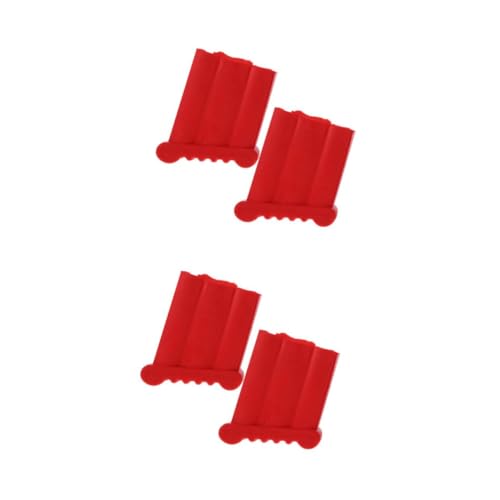 Angoily 4 Rutschfeste Leiterfüße Gummipads Leiterfußschutz Schutzkappen Rot Langlebig Strapazierfähig Leiterzubehör von Angoily