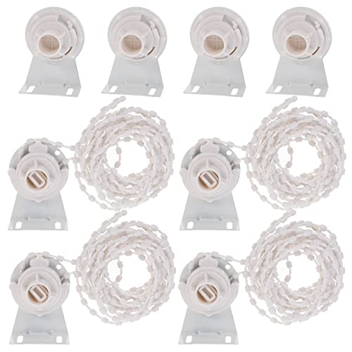 Angoily 4 Sättzewalze Blind- Schirm- Anschluss Rollo- Blind- Kupplungshalterung Vorhang Rollkette für Fenster Vorhang Walze Ersatzzubehör 28Mm Weiß von Angoily