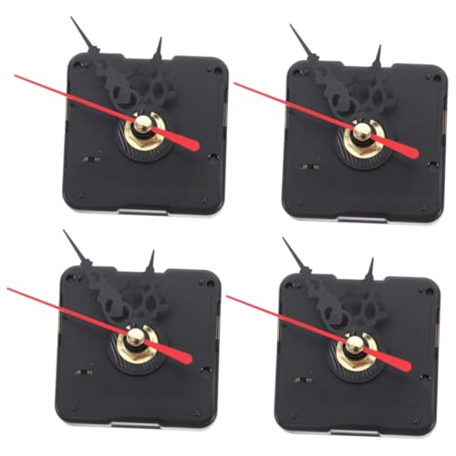 Angoily 4 Sätze Bewegung leise Wanduhr Wandmechanismus Wand quarzuhr Outdoor-Uhrwerk geführte Uhr Wall Clock wanduhren Uhrteile Uhrwerk zum Austausch uhrwerk Teile selber Machen Plastik von Angoily