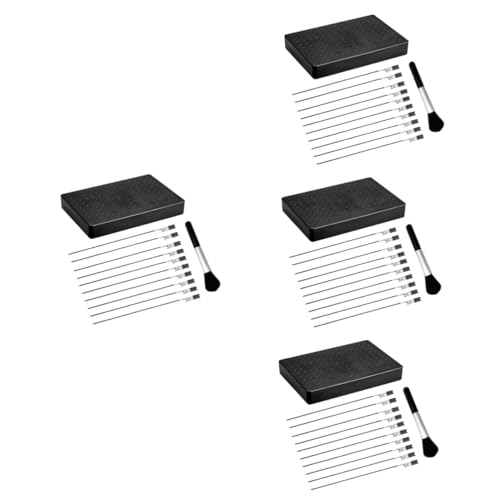 Angoily 4 Sätze Male Set Set Groß Hobby Modell-malclip Modellfarbclip Modellwerkzeug Aus Metall Malenwerkzeuge Handmodell Malvorlagen Werkzeuge Zum Färben Von Modellen Eisen Schwarz von Angoily