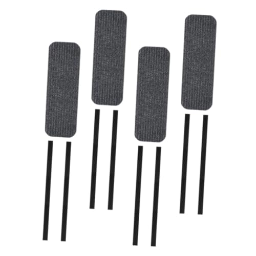 Angoily 4 Stck. Anti-Schlupf-Stiefdecke Läufer Treppenteppich nicht vorhanden Treppenteppichklassiker geprägt Schritt tritt Teppich-Treppenstufe Treppenmatten drinnen Polyester (Polyester) von Angoily