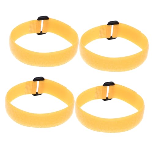 Angoily 4 Stück Farbsublimationshalter Becherpressband Sublimationsbecherband Pinch-Becher Riemenbecher Sublimationspapierklemme Sublimationspapierband Polyester Yellow von Angoily