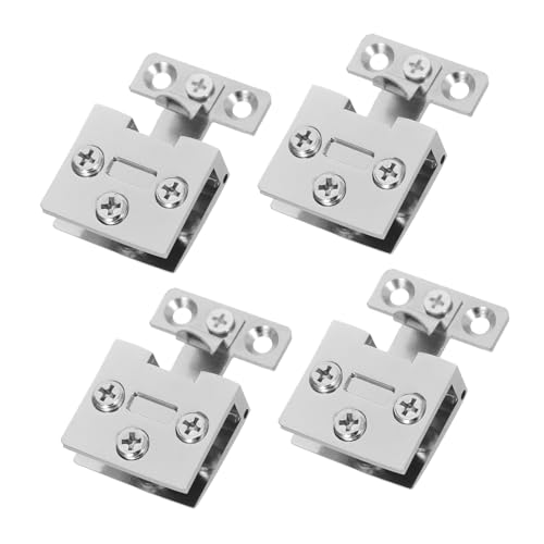 Angoily 4 Stück Glasschrank Türscharniere ohne Bohren für Gehärtetes Klemmscharniere für Vitrinen Weinschränke und Schränke Einfache Montage Elegantes Design Angoily 4 Stück Glasschrank Türscharniere ohne Bohren für Gehärtetes Klemmscharniere für Vitrinen Weinschränke und Schränke Einfache Montage Elegantes Design von Angoily