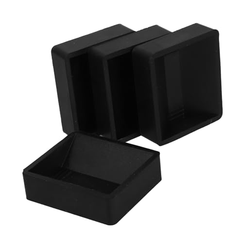 Angoily 4 Stück Gummi Möbelrollen Stopper rutschfest Möbeluntersetzer für Bett Sofa Stuhl Einfache Montage Einsetzbar Stabilisiert Drehbare Möbelrollen Dunkles Material von Angoily