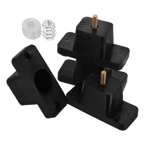 Angoily 4 Stück Kissen Musikarmbandglocken Hochleistungsstoßdämpfer Unterlegscheibe Stoßdämpfer Universelle Gummipads Anti-Vibrationsunterlage Stoßdämpferteile Stoßdämpfer aus Gummi Black von Angoily