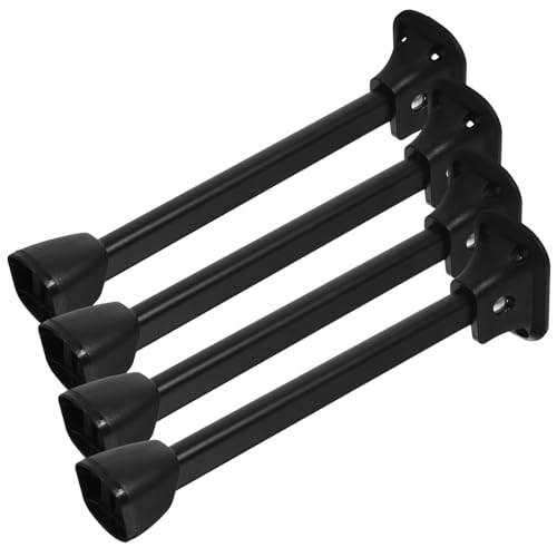 Angoily 4 Stück Klappbare Robuste Eisengestell tischbeine Höhe Verschleißfest Stabile Möbelbeine für Schreibtisch Esstisch Einfache Montage Langlebig Kratzfest Modernes Design von Angoily