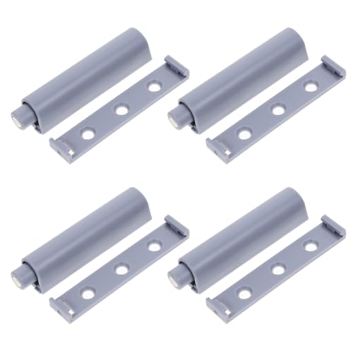 Angoily 4 Stück Magnetische Touch Latch für Küchenschränke Teiliges und Installieren für Schränke und Weiß von Angoily
