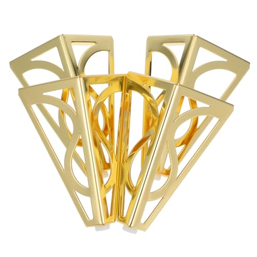 Angoily 4 Stück Metallfüße Möbel Gold Möbelbeine für Sofa Schrank Stuhl Bett Tisch Schraubbar Hohe Stabilität Vielseitig Kompatibel DIY Ersatz Beine von Angoily