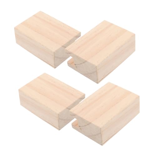 Angoily 4 Stück Möbelerhöhung Holz Stabile Möbelbeine Verlängerung für Bett Schreibtisch Couch Ergonomische Höhe Robust und Langlebig Extra Stauraum für Schlafzimmer und Büro von Angoily