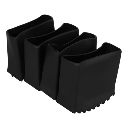 Angoily 4 Stück Rutschfeste Matte Stoßfänger für Leitern Leiterfüße abdecken Verlängerungsleiterfüße Schutzabdeckung Leiter rutschfeste Leiterfüße Anti -Skid -Leiterfüße Schwarz von Angoily