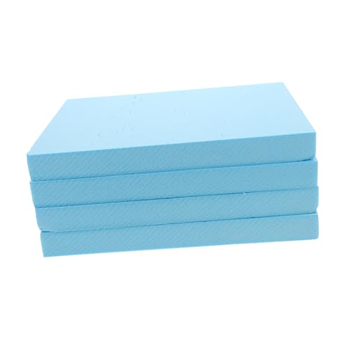 Angoily 4 Stück Schaumstoffblockmaterial Schaumstoffblöcke Für Blumen Blumen- Schaumblock Polystyrolschaumsteine Quadrate Würfel Aus Polystyrolschaum Verschiedene Größen Groß Basteln Blau von Angoily