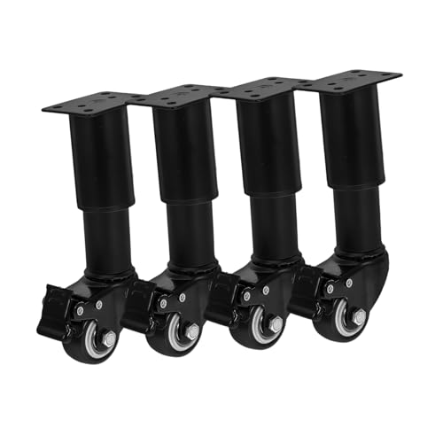 Angoily 4stücke Verstellbare Tischbeine Mit Höhenverstellbar Metallmöbelbeine Für Sofa Couchtisch Und Schrank Und Schwarz von Angoily