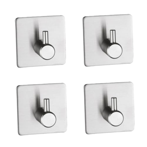 Angoily 4 Stück Starker Haken Selbstklebend Rostfrei und Spurlos für Handtücher Mäntel und für Küche und Badezimmer Angoily 4 Stück Starker Haken Selbstklebend Rostfrei und Spurlos für Handtücher Mäntel und für Küche und Badezimmer von Angoily