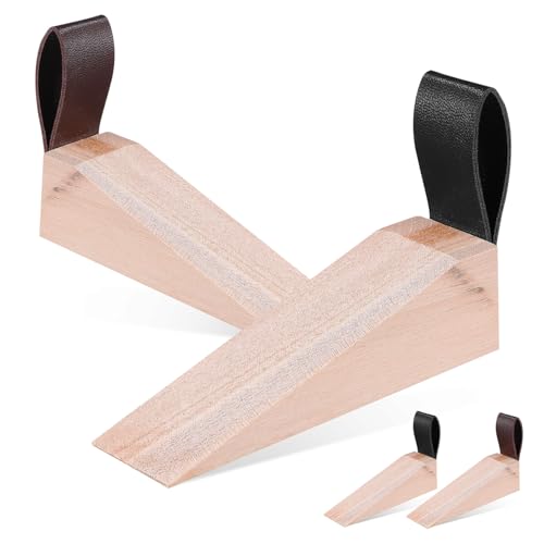 Angoily 4 Stück Teiliges Holz Türkeile mit Antirutschfunktion Erhöhte Türstopper für Schwere Türen Schräg Geformt zum Schutz von Böden und Türen mit Lederband zum Aufhängen für Zuhause Angoily 4 Stück Teiliges Holz Türkeile mit Antirutschfunktion Erhöhte Türstopper für Schwere Türen Schräg Geformt zum Schutz von Böden und Türen mit Lederband zum Aufhängen für Zuhause von Angoily
