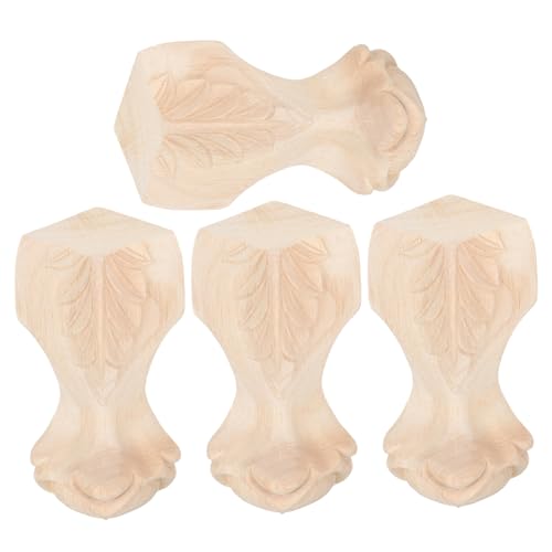 Angoily 4 Stück Teiliges Holzgeschnitzte Möbelfüße für Sofa Kommode Tisch Tv Schrank mit Rutschfester Stabiler Konstruktion und Einfacher Montage für Vielfältige Möbelanwendungen Angoily 4 Stück Teiliges Holzgeschnitzte Möbelfüße für Sofa Kommode Tisch Tv Schrank mit Rutschfester Stabiler Konstruktion und Einfacher Montage für Vielfältige Möbelanwendungen von Angoily