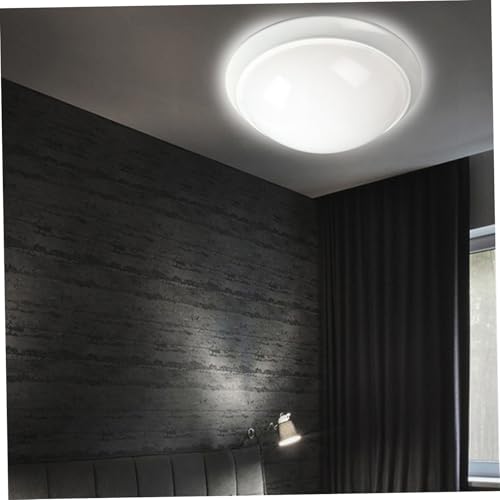 Angoily 4 Stück Teiliges LED Deckenlampen Abdeckung Halbrunde Weiße Lampenschirme aus Langlebigem Material Feuerfest Geeignet für Wohnräume und Notfallbeleuchtung von Angoily
