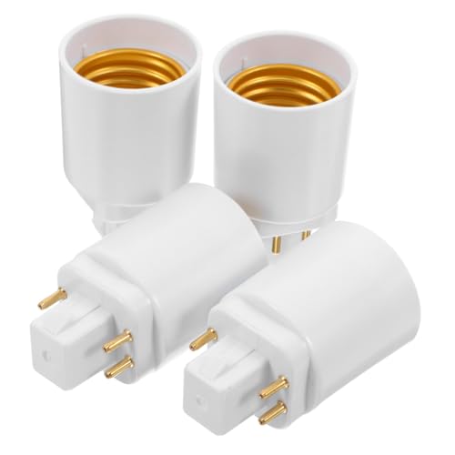 Angoily 4 Stück Teiliges Lampensockel Adapter Schlanker Kurzadapter für Einfache DIY Umrüstung Kompatibel mit Vielfältigen Leuchten und Platzsparend für Enge Einbauräume von Angoily