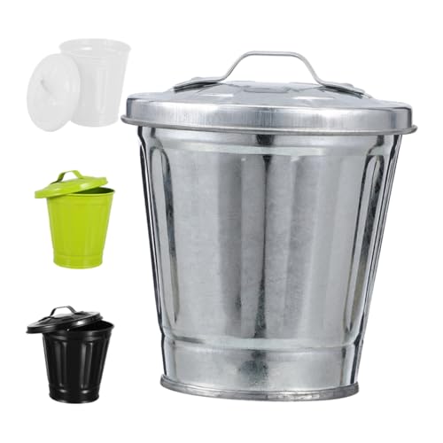 Angoily 4 Stück Teiliges Metall Mülleimer für Büro und Haushalt Praktischer Abfallkorb für Schreibtisch Papierkorb Stifthalter und Blumentopf Schwarz Grün Natur Weiß Angoily 4 Stück Teiliges Metall Mülleimer für Büro und Haushalt Praktischer Abfallkorb für Schreibtisch Papierkorb Stifthalter und Blumentopf Schwarz Grün Natur Weiß von Angoily
