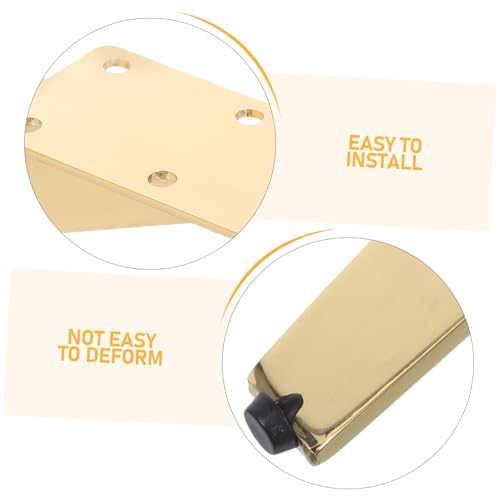 Angoily 4 Stück Teiliges Möbelbeine aus Höhenverstellbare Stabile Sofabeine für Moderne Möbel Einfache Montage Goldfarbene Möbelunterstützung für Sofa Tv Schrank Couchtisch von Angoily