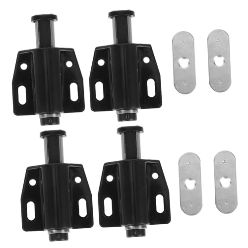 Angoily 4 Stück Teiliges Push to open Türmagnetset aus Edelstahl Starker Magnetverschluss für Schranktüren Kleiderschränke Küchen Badezimmermöbel Langlebiger Druckverschluss Rostfrei von Angoily