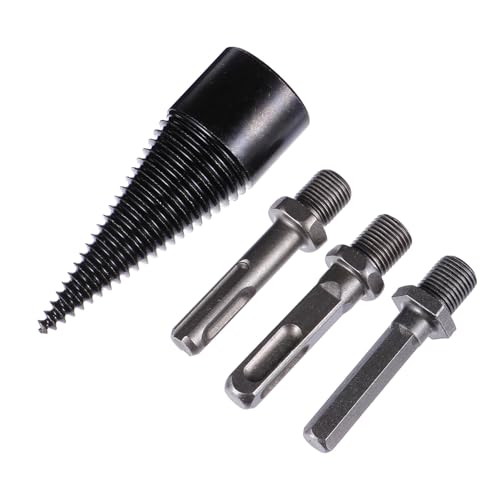 Angoily 4 Stück Teiliges Set Holzspalter bohrer Konusförmig Hochwertiger Splitting Drill Bit für Bohrmaschine Brennholz Spaltbohrer mit Verschleißfestigkeit und Zeitersparnis Angoily 4 Stück Teiliges Set Holzspalter bohrer Konusförmig Hochwertiger Splitting Drill Bit für Bohrmaschine Brennholz Spaltbohrer mit Verschleißfestigkeit und Zeitersparnis von Angoily