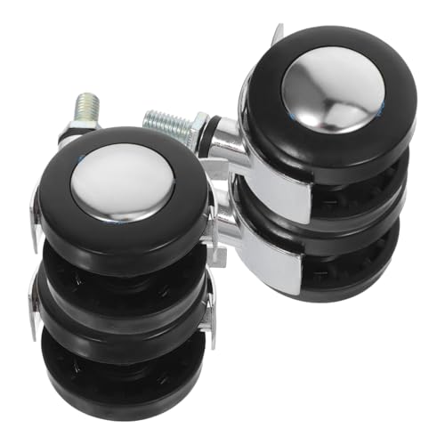 Angoily 4 Stück Teiliges Stabile Möbel-lenkrollen aus Legierung mit Drehung und Bremse Geräuschlose für Trolleys Ausstellungs Büromöbel Geeignet für Teppichböden von Angoily