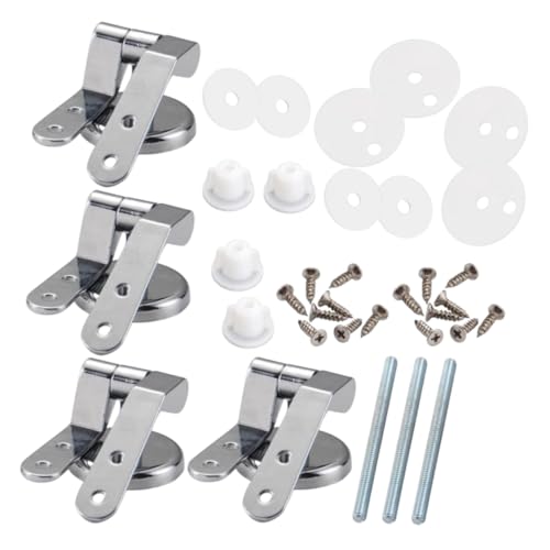 Angoily 4 Stück Teiliges Wc-sitz Scharnierset aus Zinklegierung Stabile und Langlebige Ersatzbeschläge Einfach zu Montierende Wc-sitzverbindungsbeschläge Passend für Spültoiletten Modernes Angoily 4 Stück Teiliges Wc-sitz Scharnierset aus Zinklegierung Stabile und Langlebige Ersatzbeschläge Einfach zu Montierende Wc-sitzverbindungsbeschläge Passend für Spültoiletten Modernes von Angoily