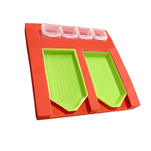 Angoily 4stücke Tablett Diamantmalerei Perlensortiertablett Mit Organizer Malwerkzeug Für Diamantarten Voll Und Teildiamant Für Kreuzstich Und Nailart Angoily 4stücke Tablett Diamantmalerei Perlensortiertablett Mit Organizer Malwerkzeug Für Diamantarten Voll Und Teildiamant Für Kreuzstich Und Nailart von Angoily