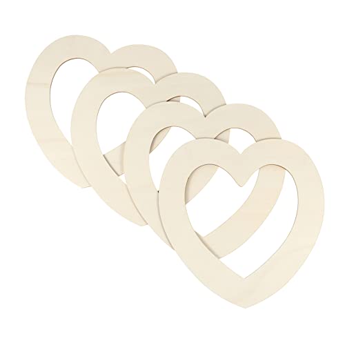 Angoily 4 Stück Unfertige Holzherzen Diy Holzscheiben für Malen und Basteln Bastelmaterialien für Kreative Projekte und Dekorationen Angoily 4 Stück Unfertige Holzherzen Diy Holzscheiben für Malen und Basteln Bastelmaterialien für Kreative Projekte und Dekorationen von Angoily