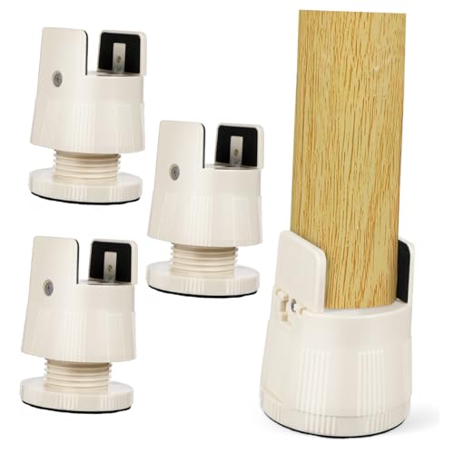 Angoily 4 Stück Verstellbare Möbel Erhöhung aus Robustem für Tisch und Bettbeine Geräuschdämpfend Sichere Klemme Einfache Montage Heavy Duty Möbel Füße für Sofa und Schrank von Angoily