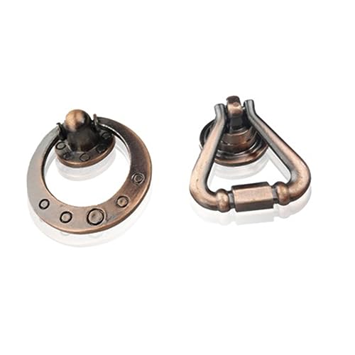 Angoily 4 Stück Vintage Möbelknöpfe Antike Schrankgriffe Stilvolle Zuggriffe für Kommode Schublade und Kleiderschrank Einfache Montage Dekorative Accessoires für Ihr Zuhause von Angoily