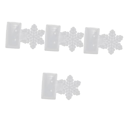 Angoily 4 Stück Weihnachts Silikonform Schneeflocke Diy Gießform für Tischdekoration Flexibles und Langlebiges Bastelwerkzeug für Kreative Weihnachtsgeschenke und Anlässe Angoily 4 Stück Weihnachts Silikonform Schneeflocke Diy Gießform für Tischdekoration Flexibles und Langlebiges Bastelwerkzeug für Kreative Weihnachtsgeschenke und Anlässe von Angoily