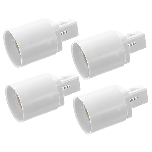 Angoily 4 Stücke G24d Auf E27 Licht Sockel Adapter Konverter - Brennen - Alterung Einfach Installieren Für Cfl Lampen von Angoily