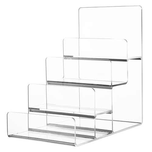 Angoily 4-stöckiges für Handtaschen, Geldbörsen, Präsentationsständer aus transparentem Acryl, für Präsentation oder Sammlung von Angoily