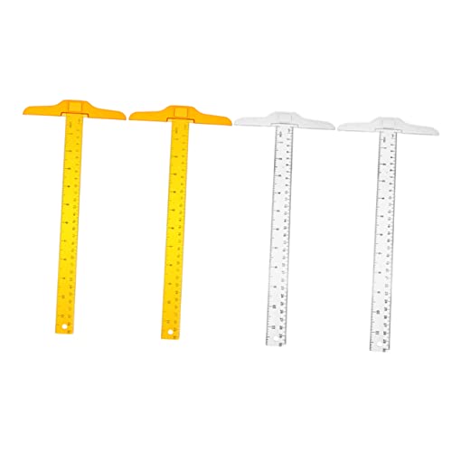 Angoily 4stücke Förmiges Design Lineal Professionelles T Lineal Für Schüler Und Künstler Transparent Mit Doppelskala Für Zeichnen Und Messen Angoily 4stücke Förmiges Design Lineal Professionelles T Lineal Für Schüler Und Künstler Transparent Mit Doppelskala Für Zeichnen Und Messen von Angoily