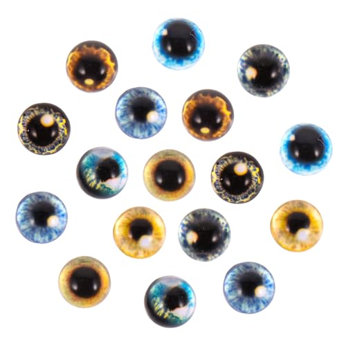 Angoily 40 Stück Edelstein-Patch bastelset basteln für Geschenkidee glasaugen Reiz wackelt Spaß Steinperlen für die Herstellung von Armbändern Glas augapfel dekore von Angoily
