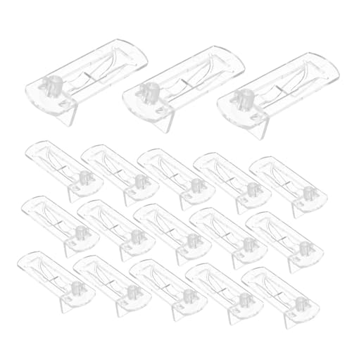 Angoily 40 Stück Support Für Möbelpartitionen Schrankregalhalter Kabinettsklammern Klare Regalträger Brettregalträger Eckklammhalterung Regalhalter Für Plastik Transparent Angoily 40 Stück Support Für Möbelpartitionen Schrankregalhalter Kabinettsklammern Klare Regalträger Brettregalträger Eckklammhalterung Regalhalter Für Plastik Transparent von Angoily