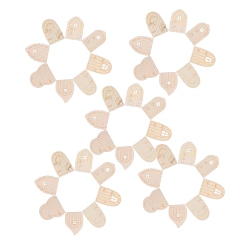 Angoily 40 Stück Teiliges Unbemaltes Holz Miniatur Tür Garten und Bäume Miniatur DIY Bastelset mit Rustikalem Holzlook Vielseitige Dekoration für Party Büro und Outdoor bereiche von Angoily