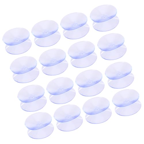 Angoily 48 Stück Teiliges Doppelseitige Transparente Saugnäpfe aus Silikon Gummipuffer für Glasplatten rutschfest ohne Haken Vielseitig Einsetzbar für Haushalt und Dekoration von Angoily