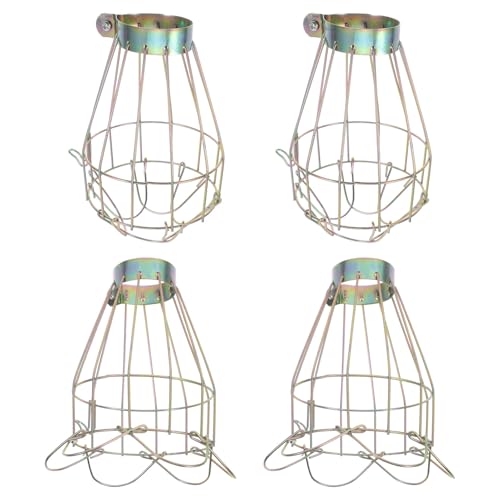 Angoily 4Stücke Vintage Metall Lampenfassung Hängelampe Lichtkäfig Schutzabdeckung für Dekoration Bar und Zuhause Robuste Stahlkonstruktion mit Eleganter Messingbeschichtung Geeignet Angoily 4Stücke Vintage Metall Lampenfassung Hängelampe Lichtkäfig Schutzabdeckung für Dekoration Bar und Zuhause Robuste Stahlkonstruktion mit Eleganter Messingbeschichtung Geeignet von Angoily