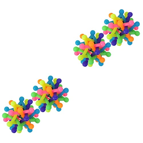 Angoily 4stücke Molar Spielzeug Für Hunde Gummibälle Mit Glockenklang Regenbogen-Design Interaktive Kauspielzeuge Zur Zahnreinigung Und Beschäftigung Für Kleine Haustiere Angoily 4stücke Molar Spielzeug Für Hunde Gummibälle Mit Glockenklang Regenbogen-Design Interaktive Kauspielzeuge Zur Zahnreinigung Und Beschäftigung Für Kleine Haustiere von Angoily