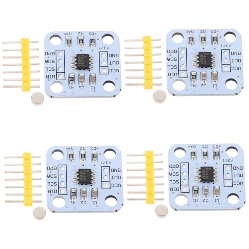 Angoily 4stücke Teiliges Magnet-Encoder-sensormodul Für Innenbereich Winkelmessung Heimwerkerbedarf Wiederverwendbar Projekt-sensormodulplatine von Angoily