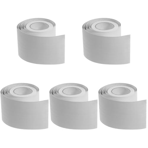 Angoily 5 Rollen Sockelleisten-Aufkleber wandaufkleber wohnzimmer wall stickers living room flurdeko Bodenwischer zum Waschen von Böden Schleife Bodenverkleidung Sockelleistenabdeckung PVC von Angoily