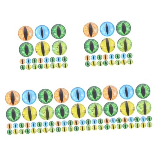 Angoily 5 Sätze Runde Glasaugen Für DIY Puppenbau Und Schmuckherstellung Lifelike Dekoration Für Bastelarbeiten Und Projekte Mit Langlebigen Materialien 20 Paare * 5 von Angoily