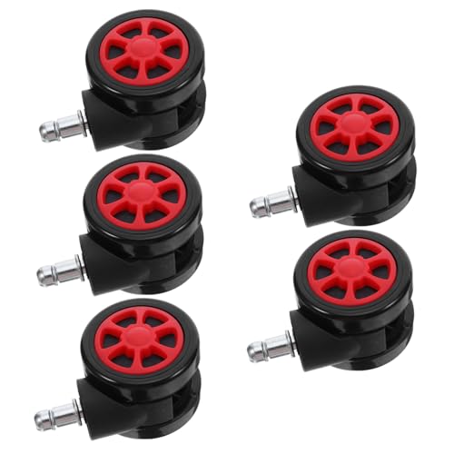 Angoily 5 Stück Bürostuhlrollen Ersatz Räder Schwerlast Möbelrollen Leise Drehbar Für Hartboden Teppich Office Chair Castors Stem Swivel Wheels Angoily 5 Stück Bürostuhlrollen Ersatz Räder Schwerlast Möbelrollen Leise Drehbar Für Hartboden Teppich Office Chair Castors Stem Swivel Wheels von Angoily