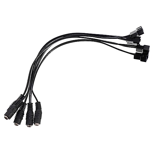 Angoily 5 Stück Dc zu Pin Adapterkabel Dc Buchse Computer Lüfter Splitterkabel Kompatibel für Router Wärmesenke Stromkabel für PC Lüfter und DIY Anwendungen von Angoily