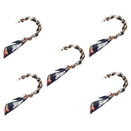 Angoily 5 Stück Kurze Handtaschenkette Hochwertigem Seidenband und Dekorativer Schulterriemen für Handtaschen Installieren für Kleine und Große Taschen Elegantes Accessoire von Angoily