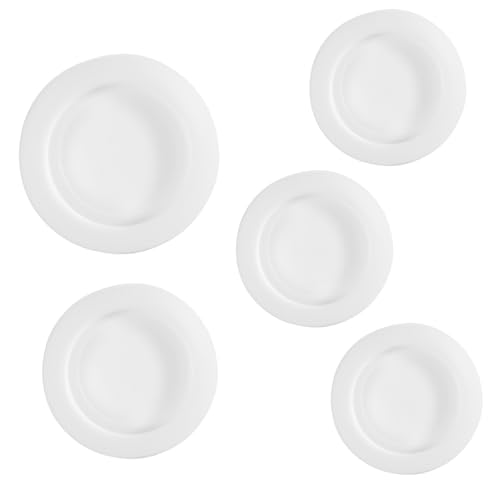 Angoily 5 Stück PVC Stopfen Teilig Rund Passend Sparschwein Ersatzstöpsel Weiß Doppellagig Robust Für Geldboxen Piggy Bank Zubehör von Angoily