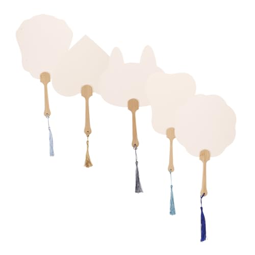 Angoily 5stücke Blanko Handheld Fans Papier Fans DIY Blanko Graffiti Für Malerei Und Basteln Angoily 5stücke Blanko Handheld Fans Papier Fans DIY Blanko Graffiti Für Malerei Und Basteln von Angoily